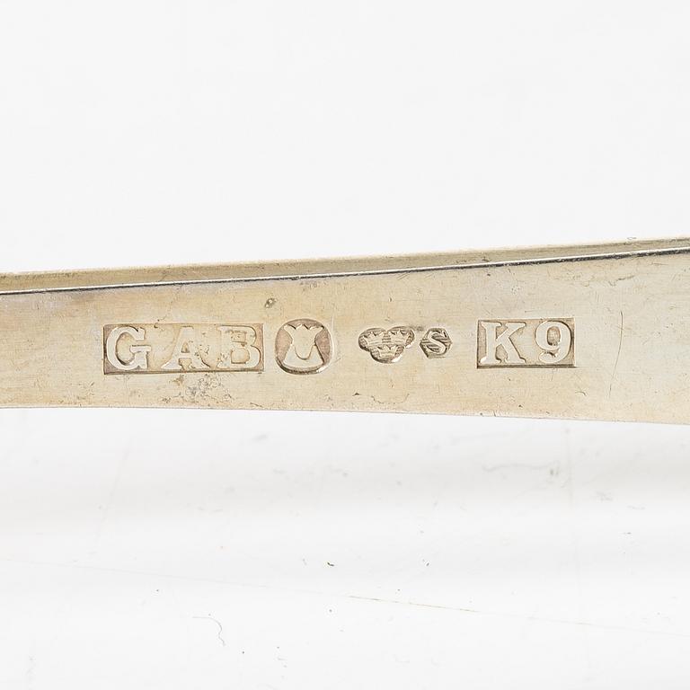 Jacob Ängman, A Swedish silver cutlery set,  "Rosenholm", GAB, including Stockholm 1962 (79 pieces).