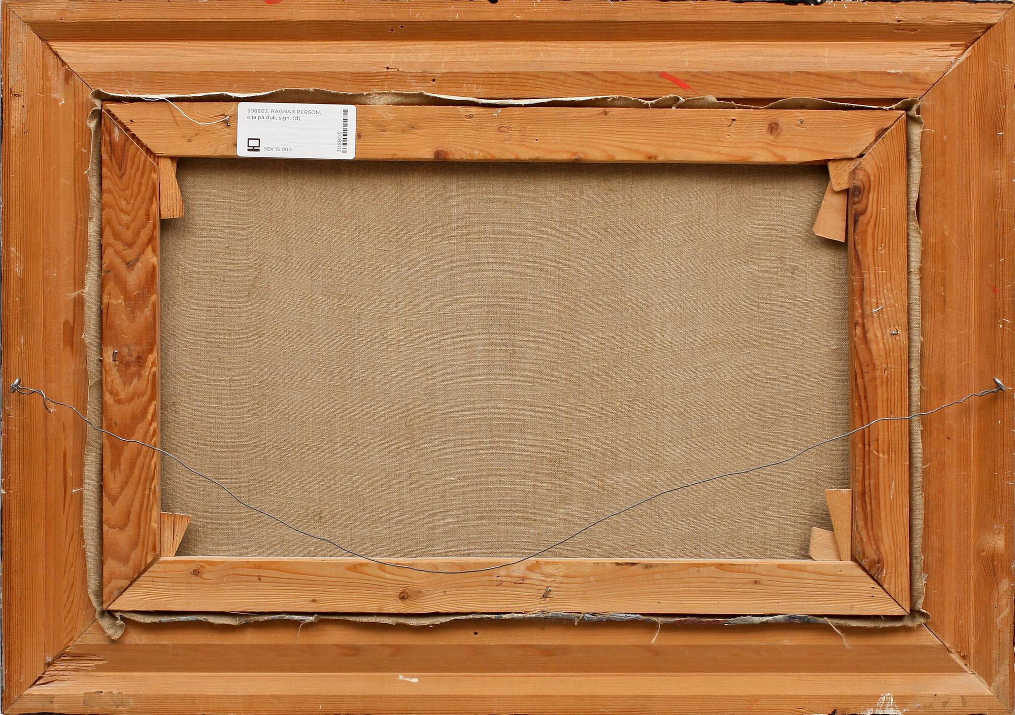 RAGNAR PERSON, olja på duk, sign.