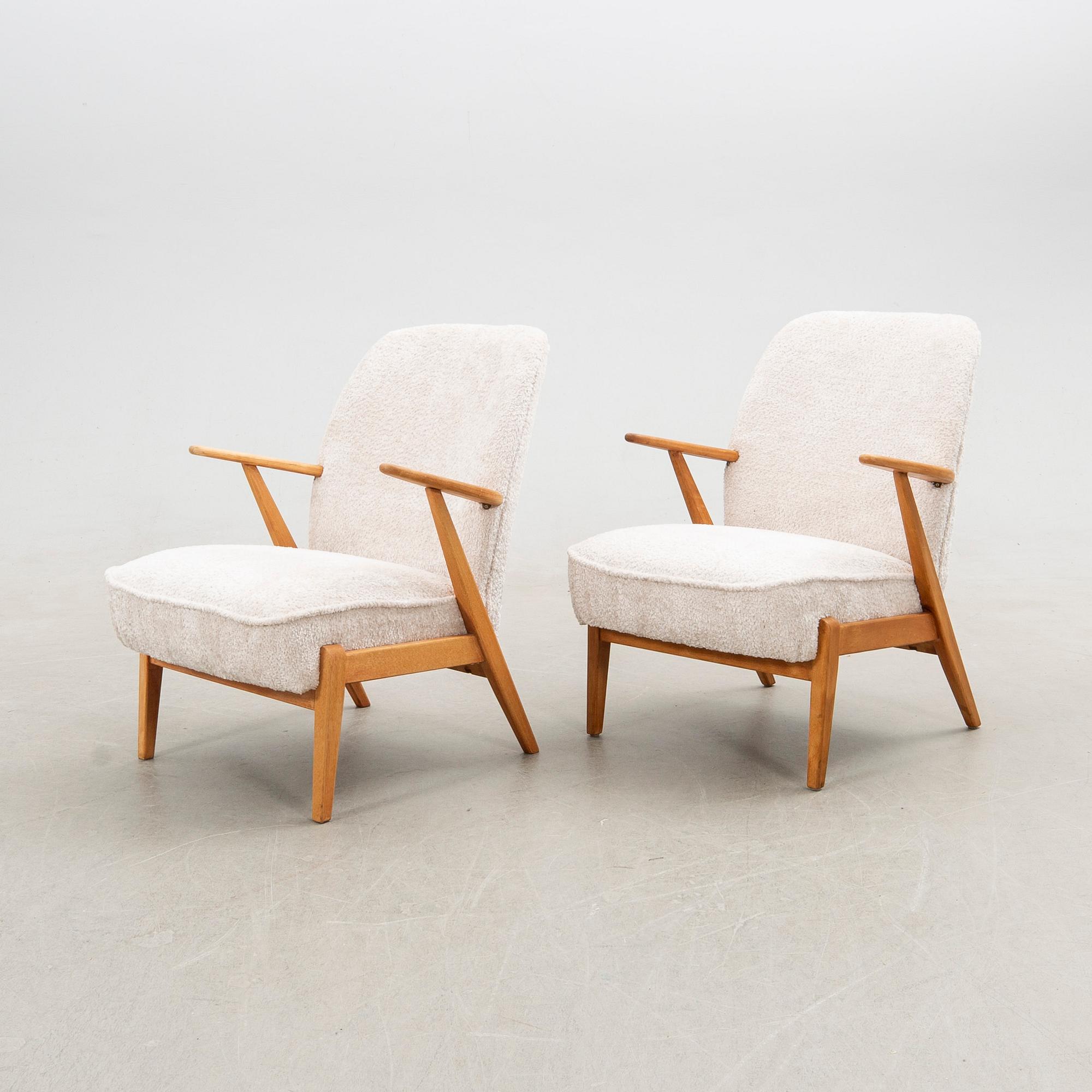 Fåtöljer, ett par, 1900-talets mitt.