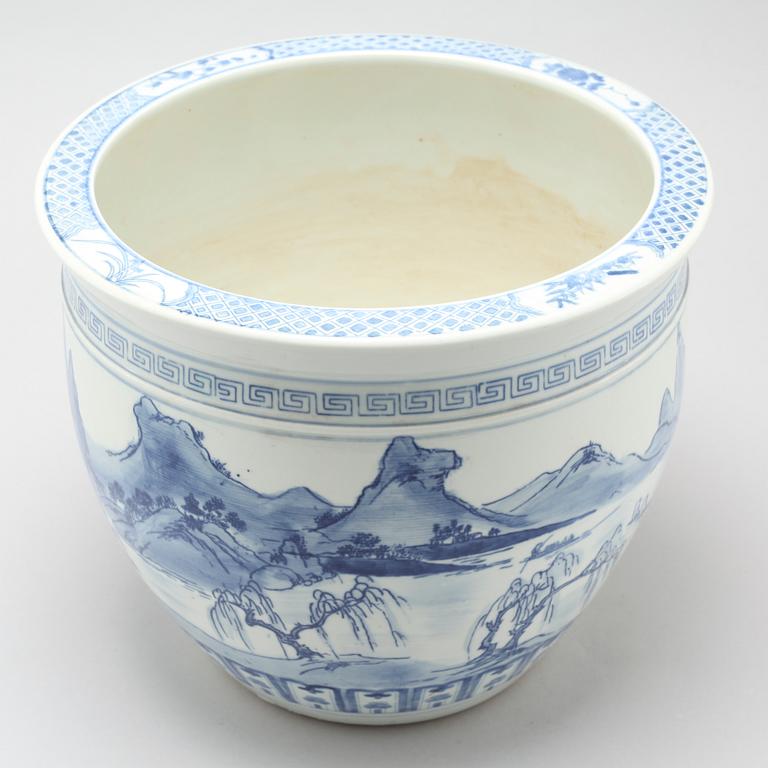 A 20th century Chinese fish basin.