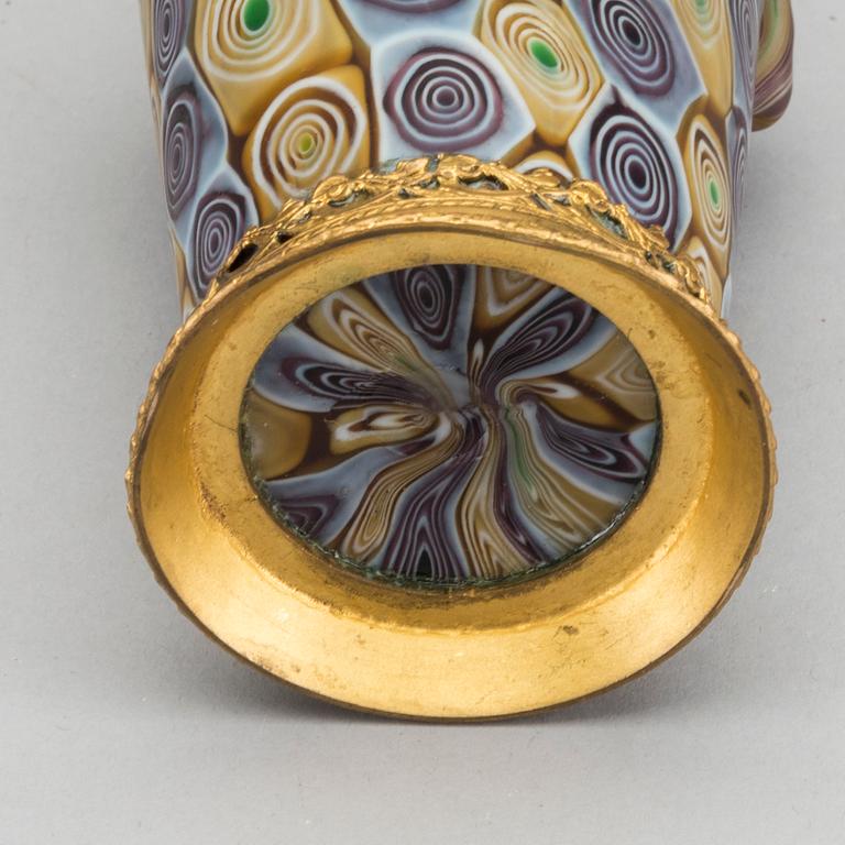 FRATELLI TOSO, ascribed  an Art Nouveau murrine glass vase.