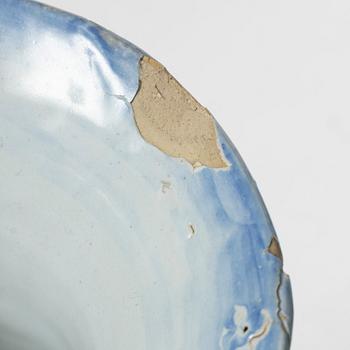 A pair of faience vases, Holland/France, 19th-20th century.