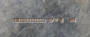 KAFFESERVIS, 3+1 silver. B Erlandsson, 1913.