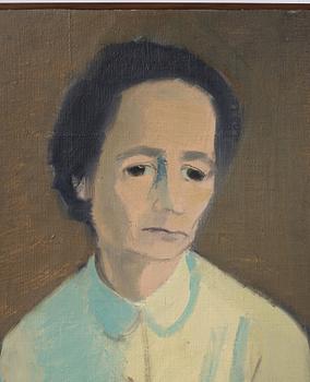 Vera Frisén, oil on relined canvas, signed.