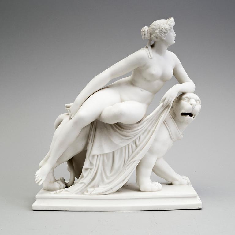 A parian sculpture 'Ariadne' from Gustafsberg, 1890.