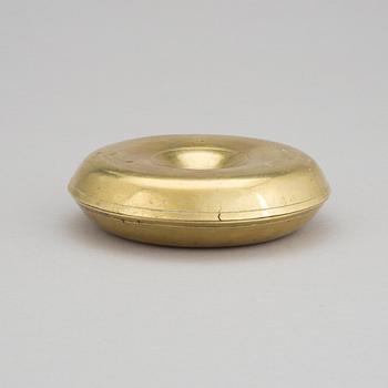 RESELJUSSTAKE, tvådelad, mässing, sannolikt 1700-tal.