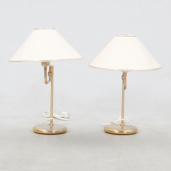 Table lamps, a pair from Reijmyre, late 20th century.