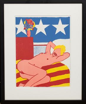 Tom Wesselmann · TOM WESSELMANN, ur "ONE CENT LIFE", Walasse Ting & (red.) Sam Francis. Utgiven av E.W. Kornfeld, Bern, 1964.