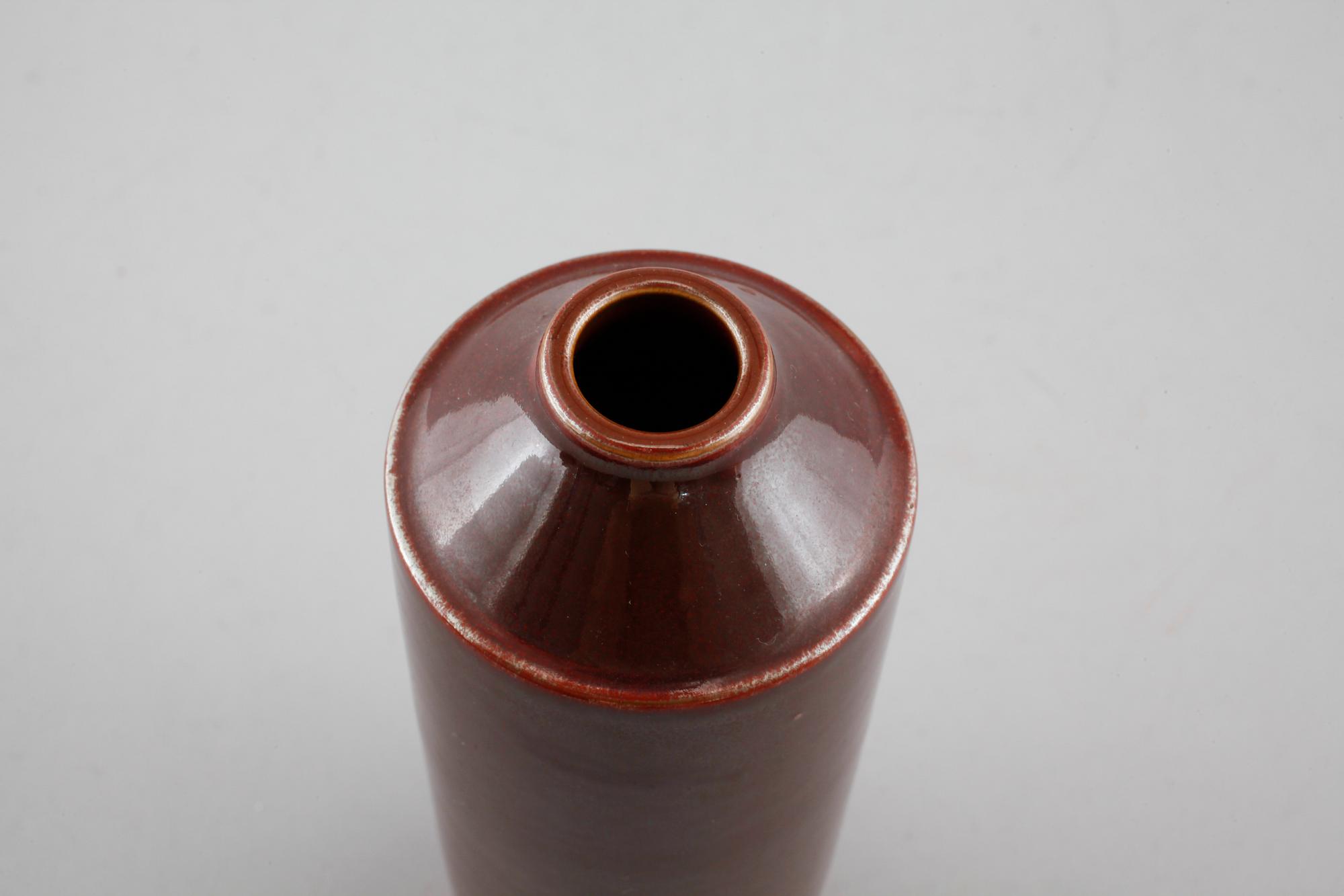 Unique stoneware vase by CARL-HARRY STÅLHANE, Rörstrand, signed and dated -57.