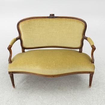Soffa, Louis XVI, Frankrike, 1800-tal.