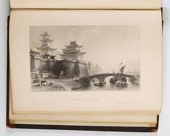 BOOKS, four volumes in two. L'empire Chinois. Illustré d'après des dessins pris sur les lieux. T. Allom and C. Pellé.
