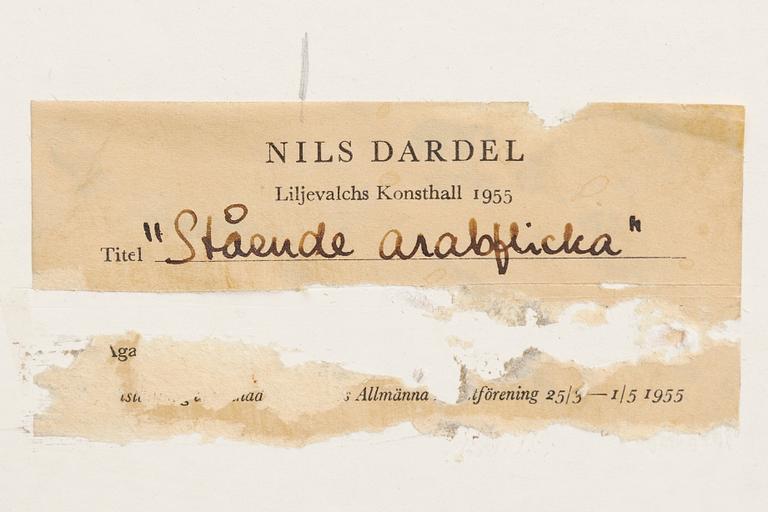 Nils von Dardel, "Stående arabflicka".