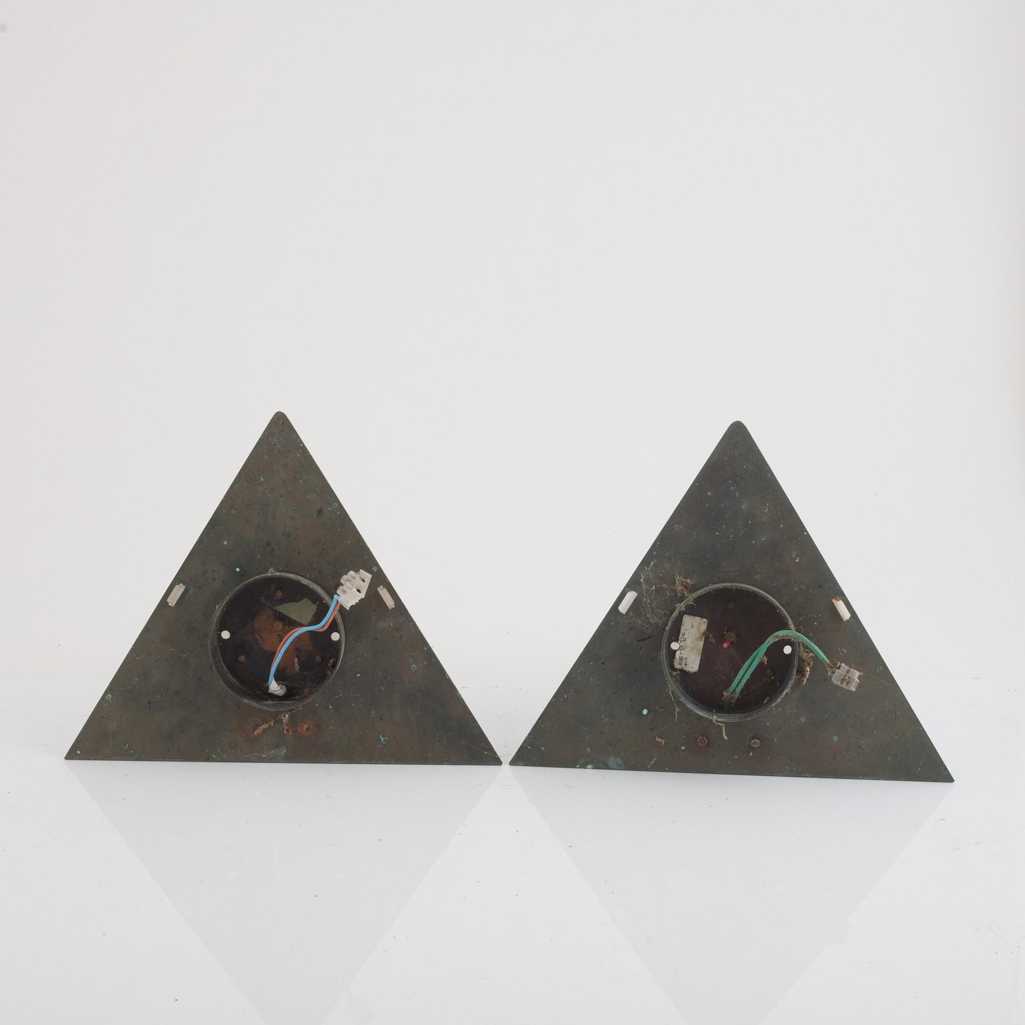 Hans-Agne Jakobsson, outdoor lighting, a pair, likely from Markaryd, second half of the 20th century.