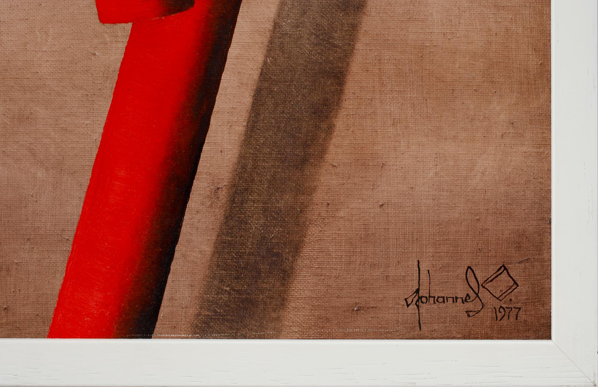JOHANNES OLSSON, olja på duk. Sign och dat -77.