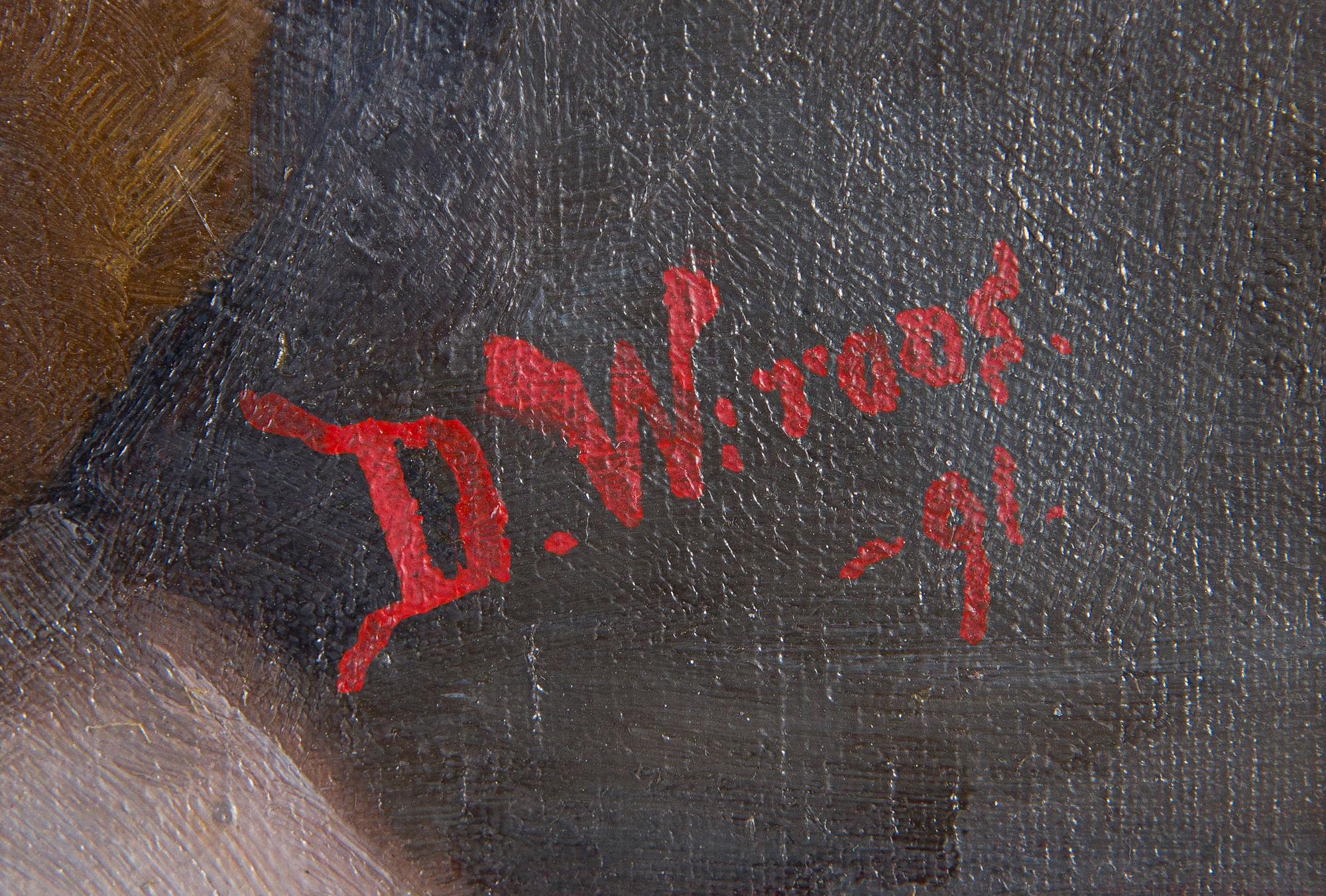 Dora Wahlroos, Vid Spinnrocken.