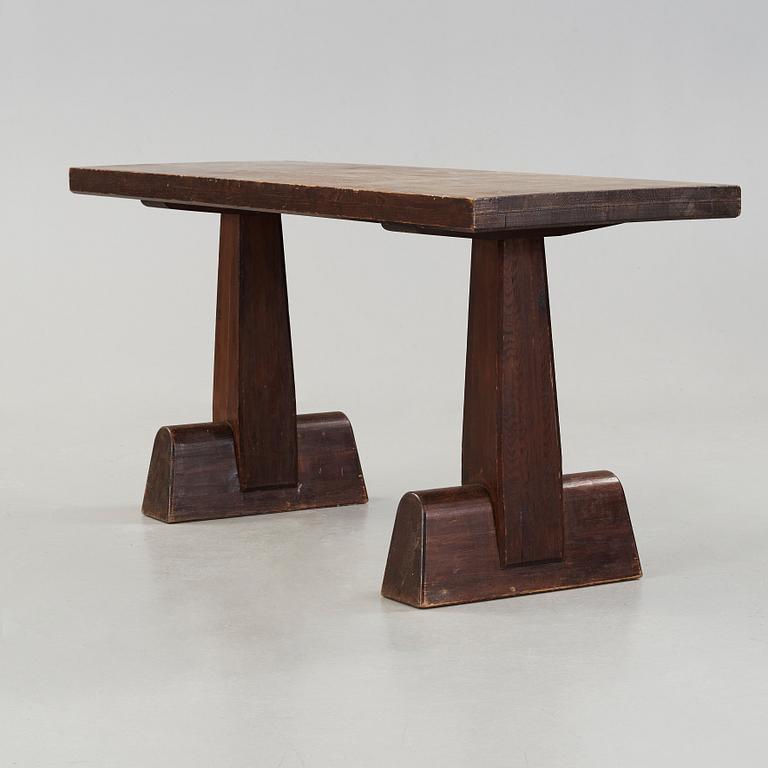 Axel Einar Hjorth, a dark stained "Utö" console or library table, Nordiska Kompaniet, Sweden 1930´s.