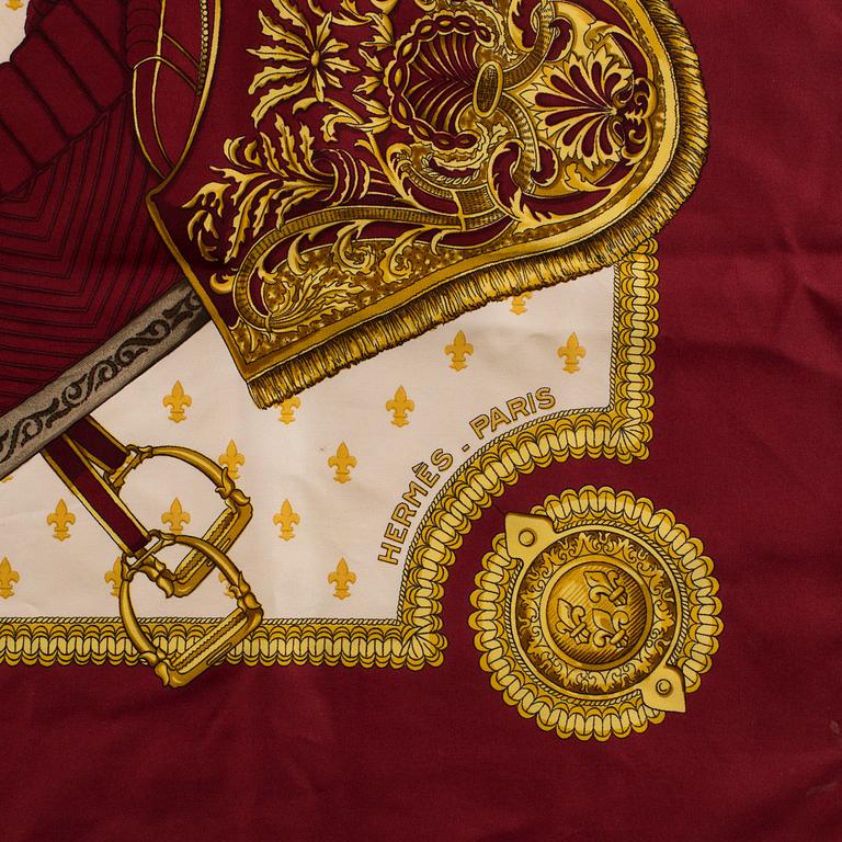 HERMÈS, scarf, "Selles a Housse",.