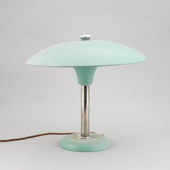 Bordslampa, funkis, Metallwerke Schröder Lobenstein, Tyskland, 1930-tal.