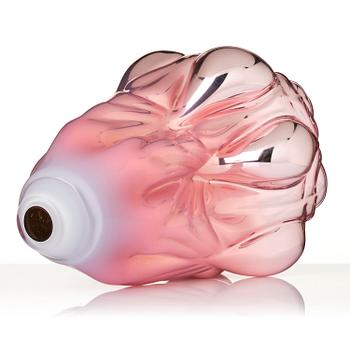 Hanna Hansdotter, a "Dripping print" glass sculpture, ed. AP 1/2, The Glass Factory, Boda Glasbruk, Sweden 2018.