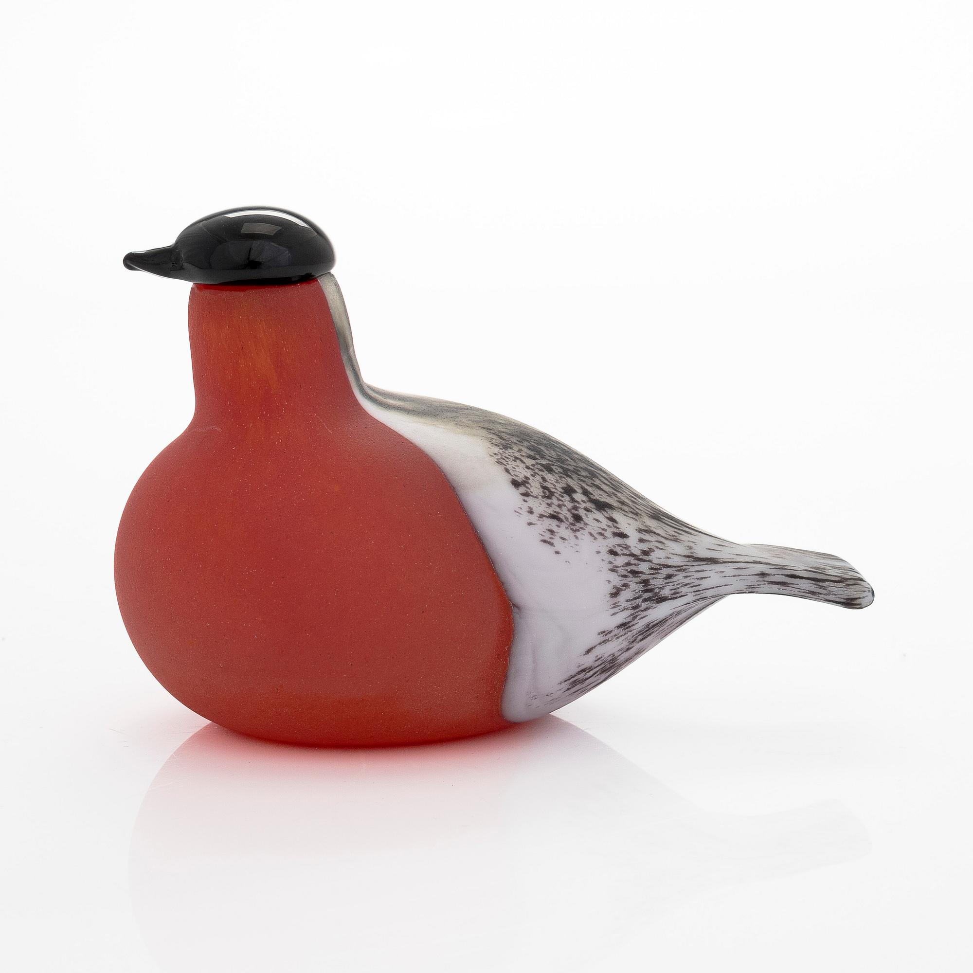 Oiva Toikka, A glassbird, 'Bullfinch', signed O. Toikka Nuutajärvi.
