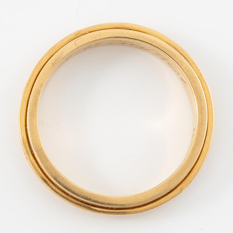 Efva Attling, ring 18K guld, "Amor Omnia Vincit",.