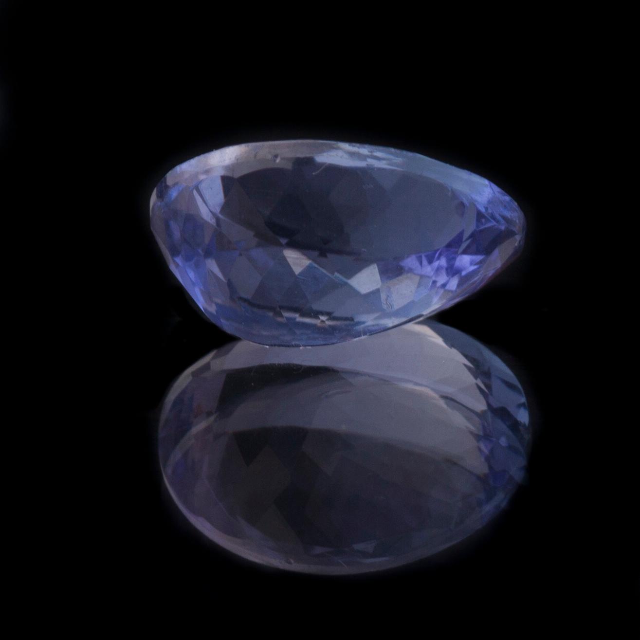 TANZANIT, oval fasettslipning, ca 4,17 ct.