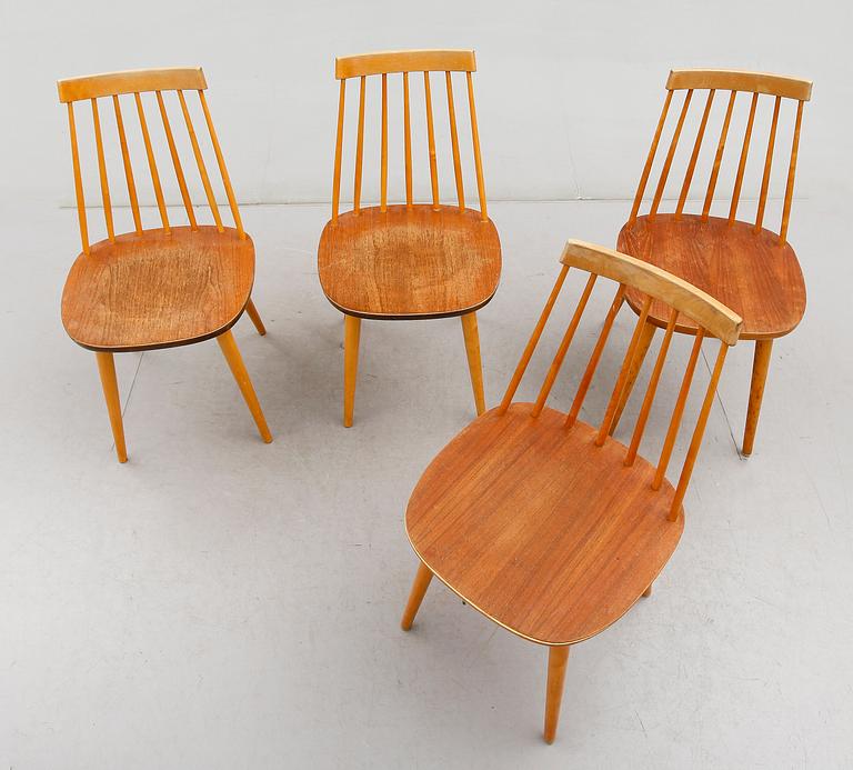 PINNSTOLAR, 4 st, "Pinocchio", Yngve Ekström, 1900-talets mitt.