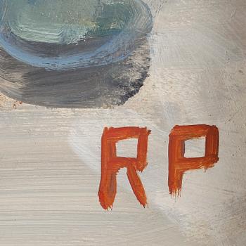 RAGNAR PERSON, olja på pannå, monogramsignerad.
