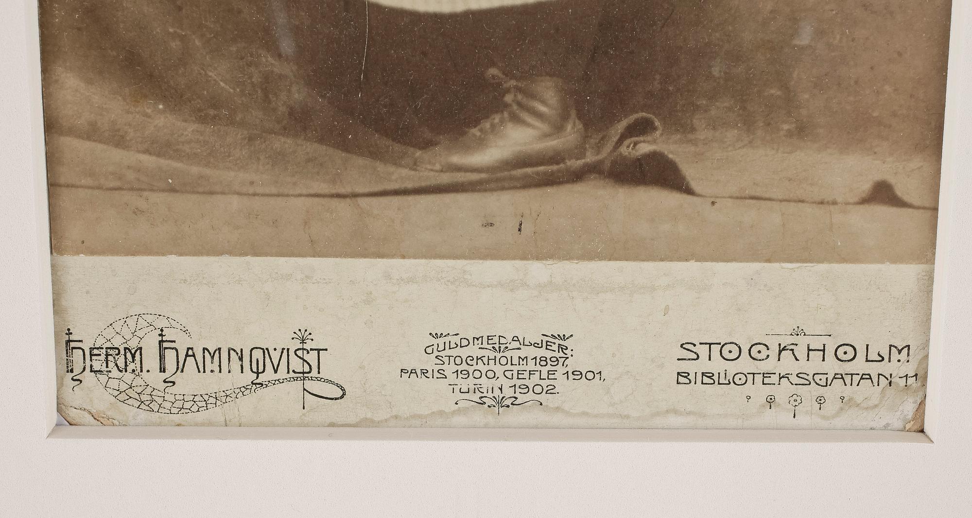 HERMAN HAMNQVIST, fotografi, föreställande Anne Marie Strindberg.