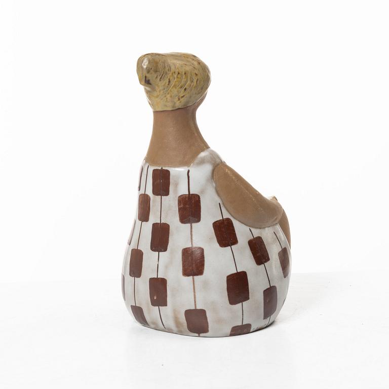 Lisa Larson, a 'Charlotta' stoneware figurine from the series 'ABC-flockorna', Gustavsberg, Sweden.