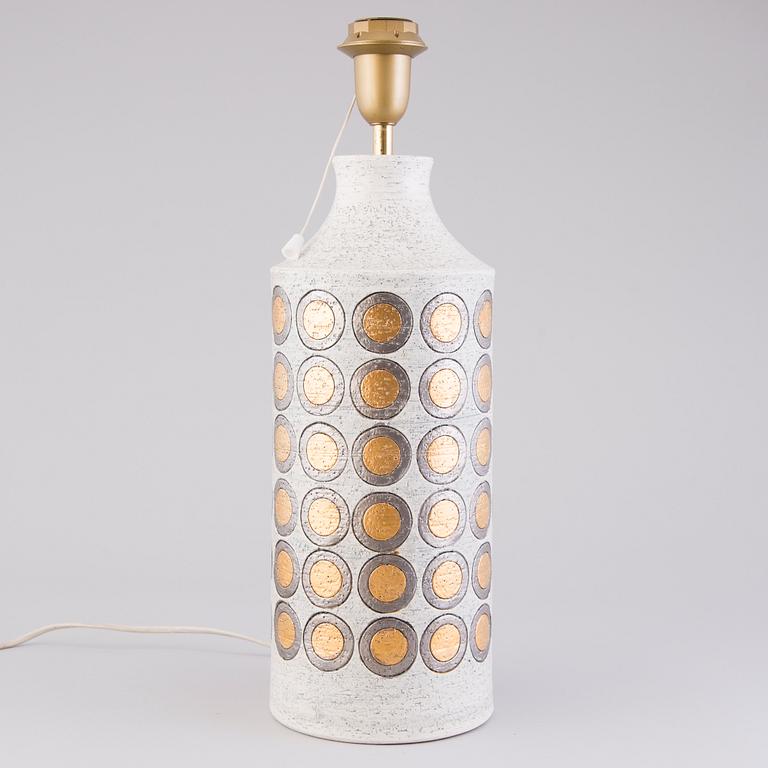 ALDO LONDI, A ceramic table lamp for Bitossi, Italy, circa 1972-1975.