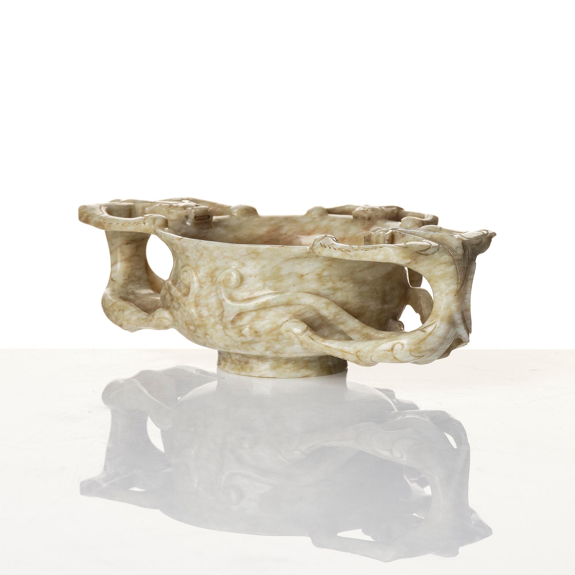 Bägare, jade. Mingdynastin (1368-1644).