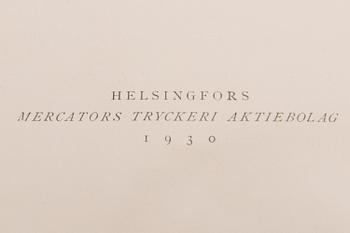 A four-volume book set about mansions in Finland "Herrgårdar i Finland", Helsinki 1928-30.