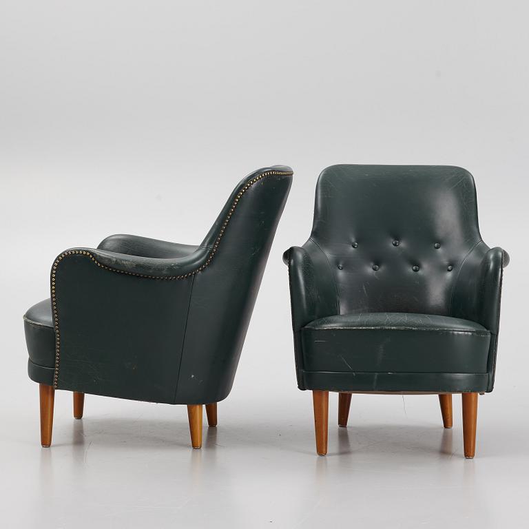 Carl Malmsten, armchairs, a pair, "Hemmakväll", OH Sjögren.