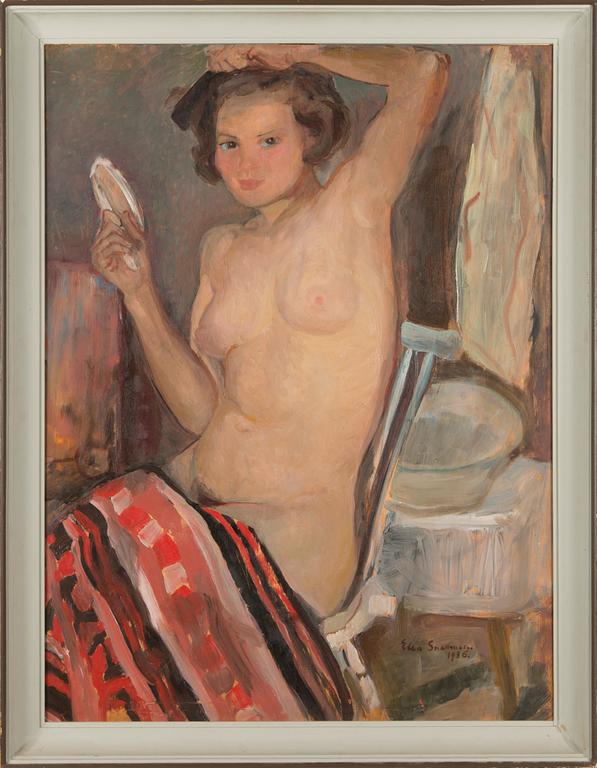 Elsa Snellman, oil on board, signed and dated 1936.