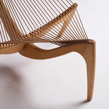 Jørgen Høvelskov, an ash 'Harp Chair', Denmark, post 1963.