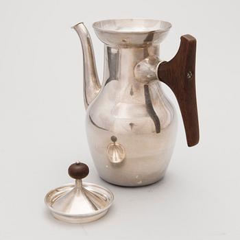 KAFFEKANNA, silver, design Tapio Wirkkala, signerad, Kultakeskus Tavastehus 1963.