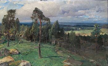 ALFRED BERGSTRÖM, oil on canvas, signed and dated 1897.