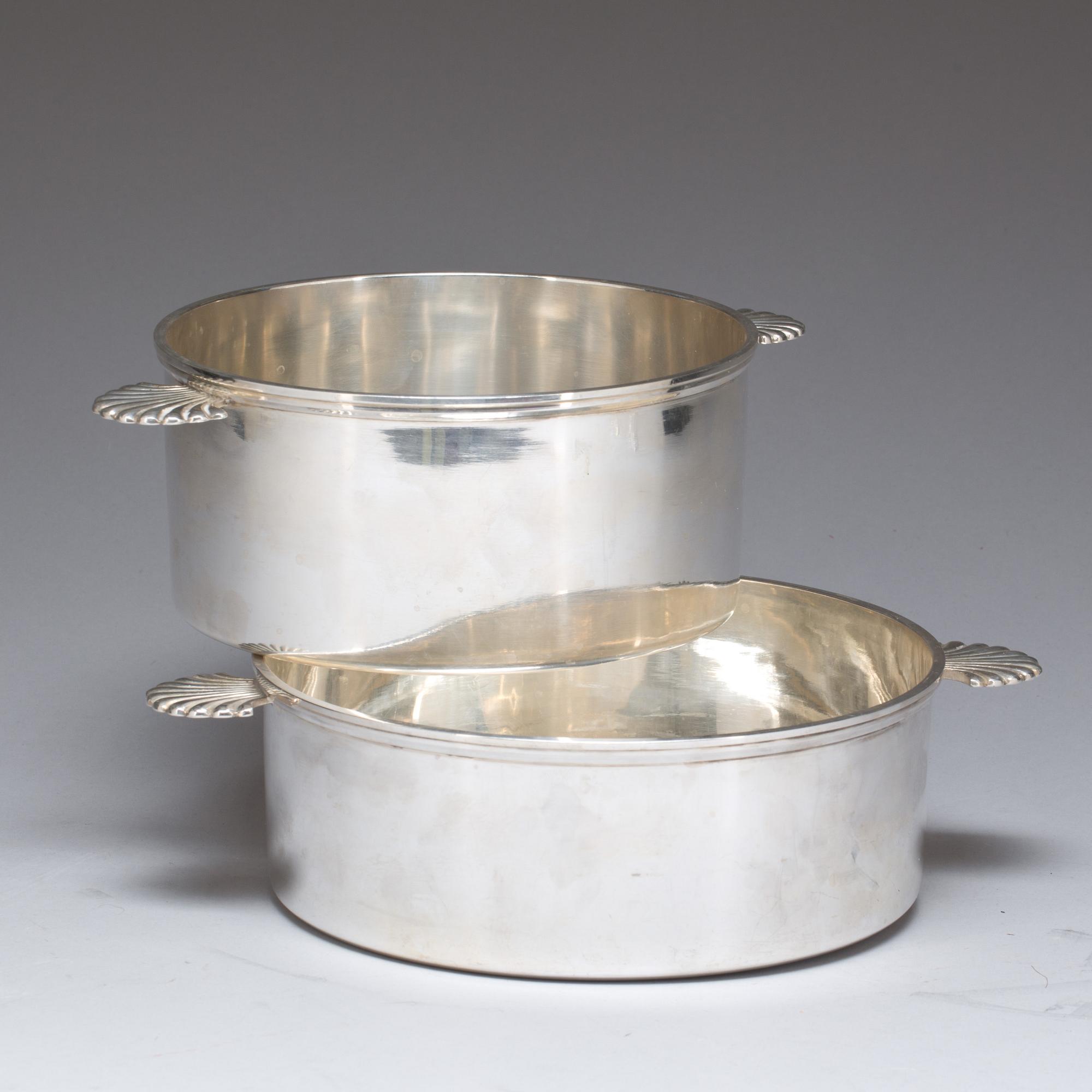 KAROTTER, 2 st, nysilver. C G Rågström, Stockholm.