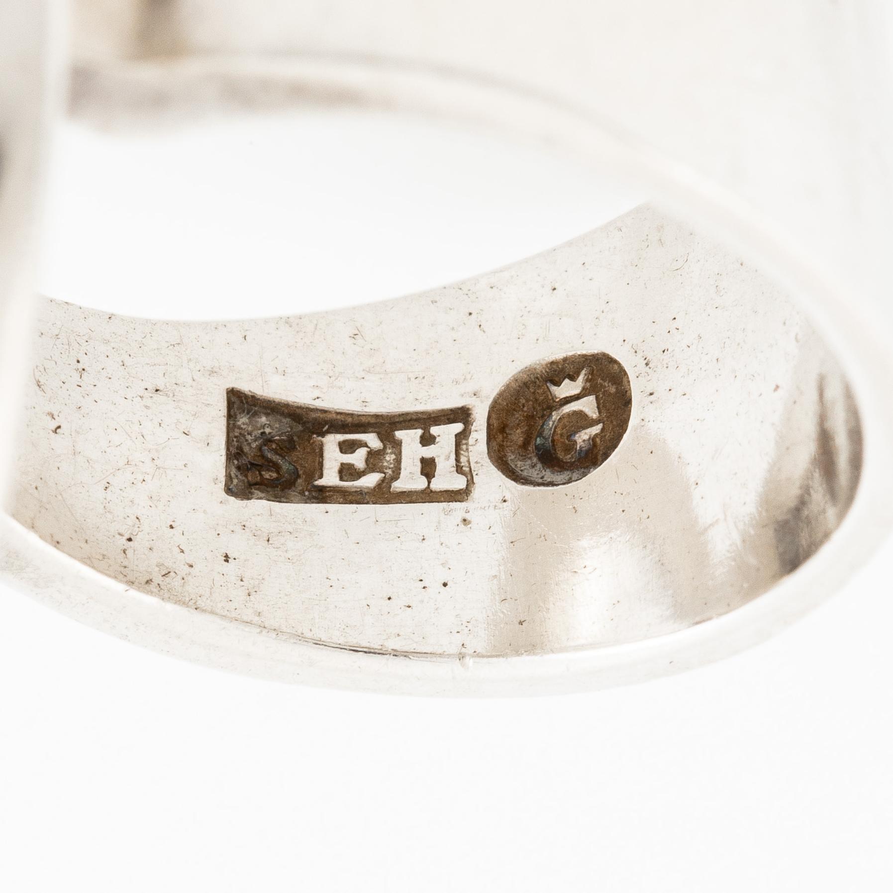 Sven-Erik Högberg, ring, sterlinsgsilver, Göteborg 1992.