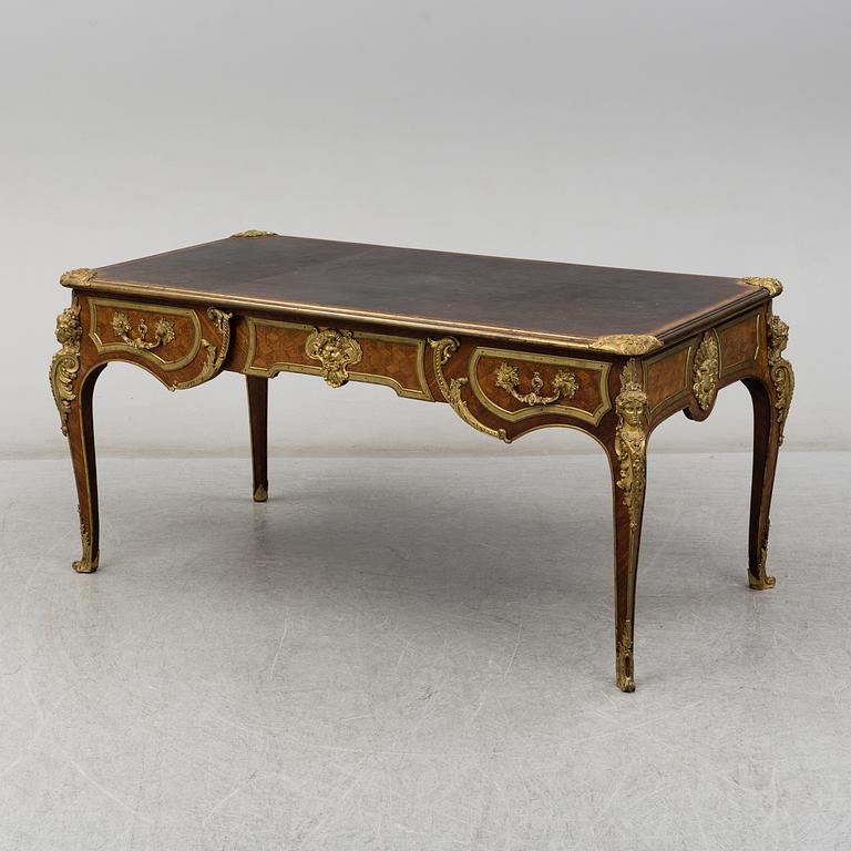 A French Louis XV-style writing desk, second half of the 19th century.