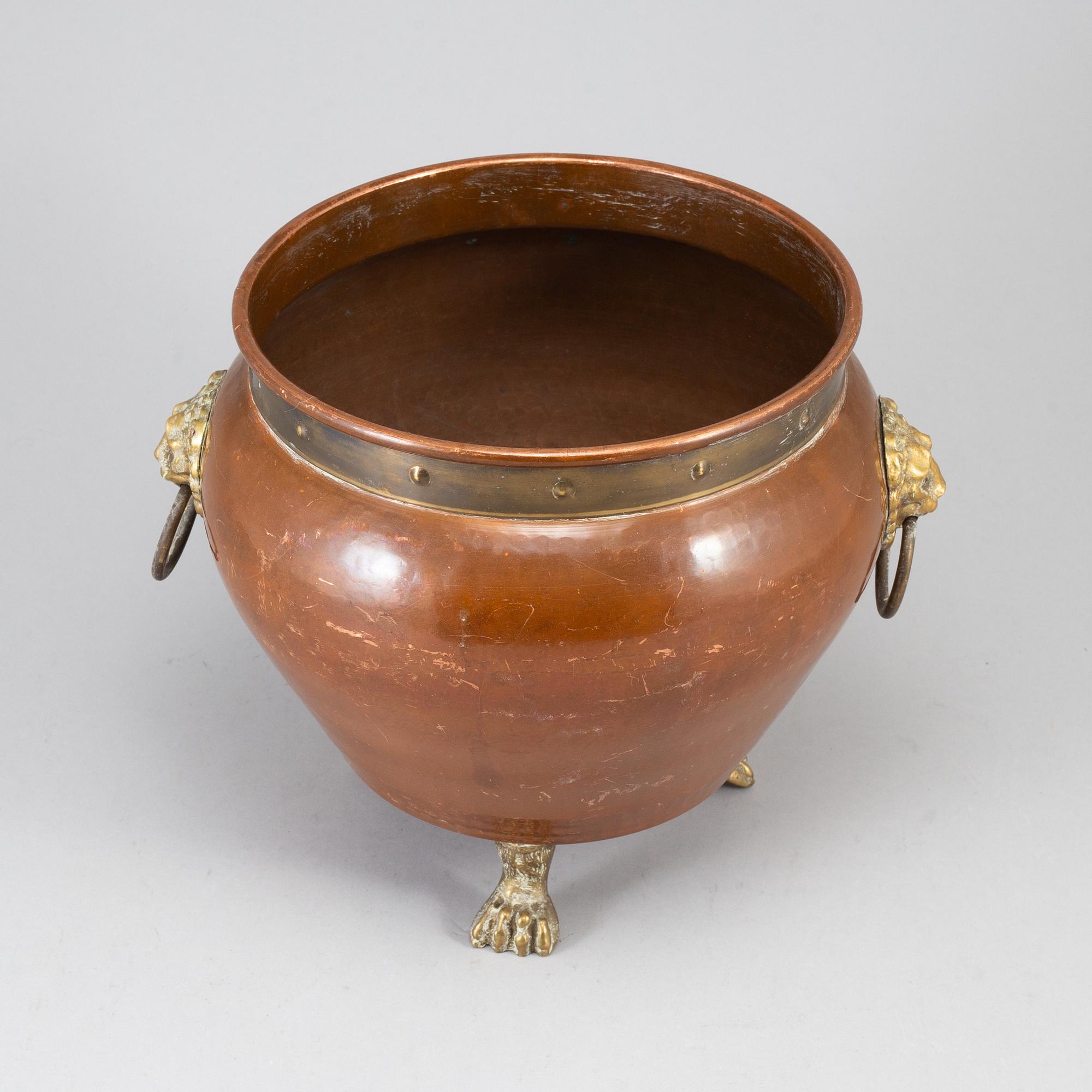 CHAMPAGNEKYLARE, mässing och koppar, 1800-tal.