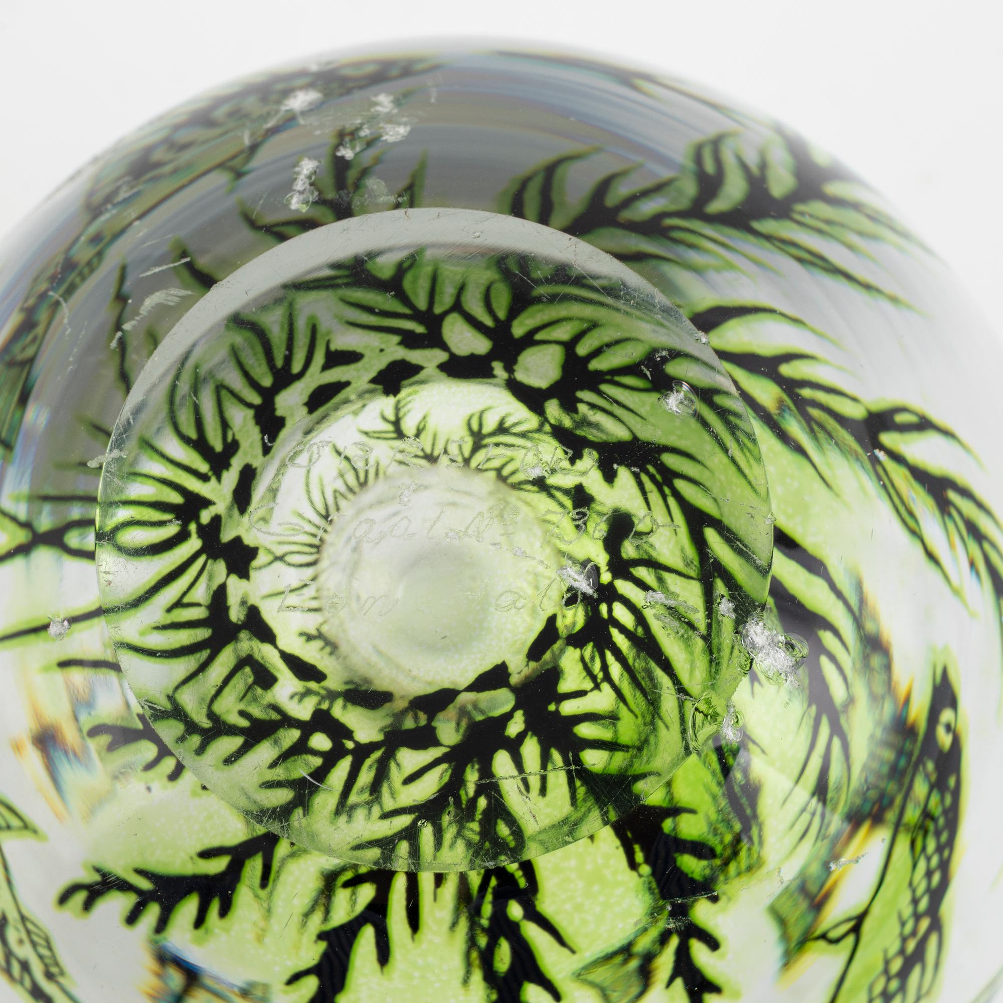Edward Hald, a "Fish graal" vase, Orrefors, Sweden,