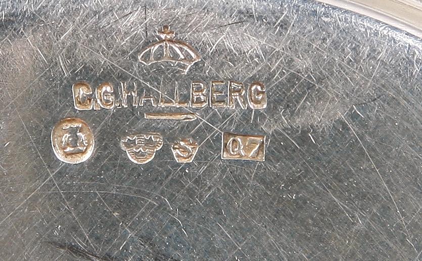 PARTI SILVER, 30 delar, bl a CG Hallberg och importstämplar. Ca 635 g.