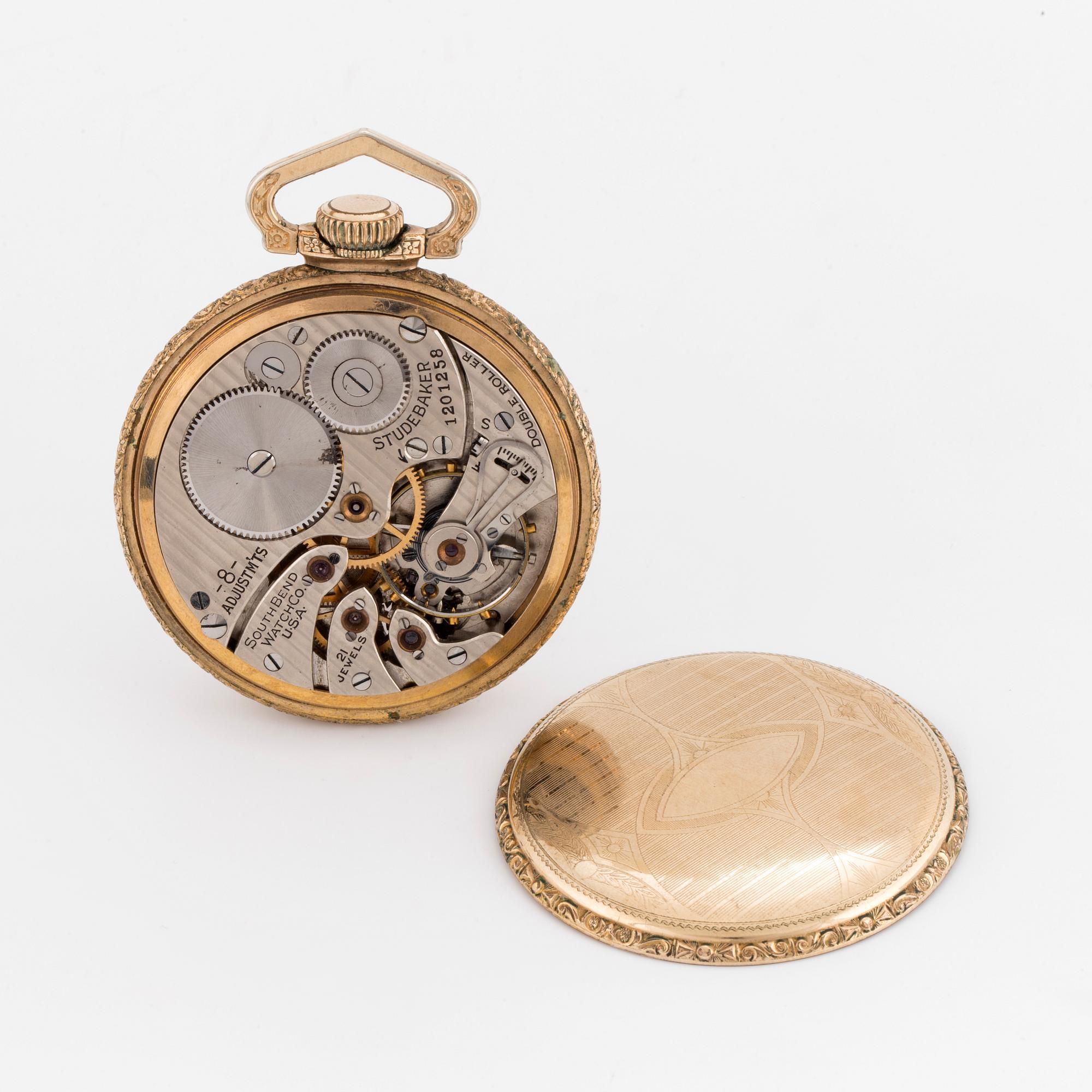 SOUTH BEND WATCH Co. U.S.A. STUDEBAKER, pocket watch, 49,5 mm,