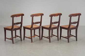 STOLAR, 4 stycken, 1800-talets andra hälft.