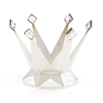 Wiwen Nilsson, a silver and rock crystal bridal crown, Lund 1967.