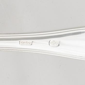 Besticksdelar, 24 st, silver, "Gammal dansk/Old Danish", bl a Cohr, Danmark.