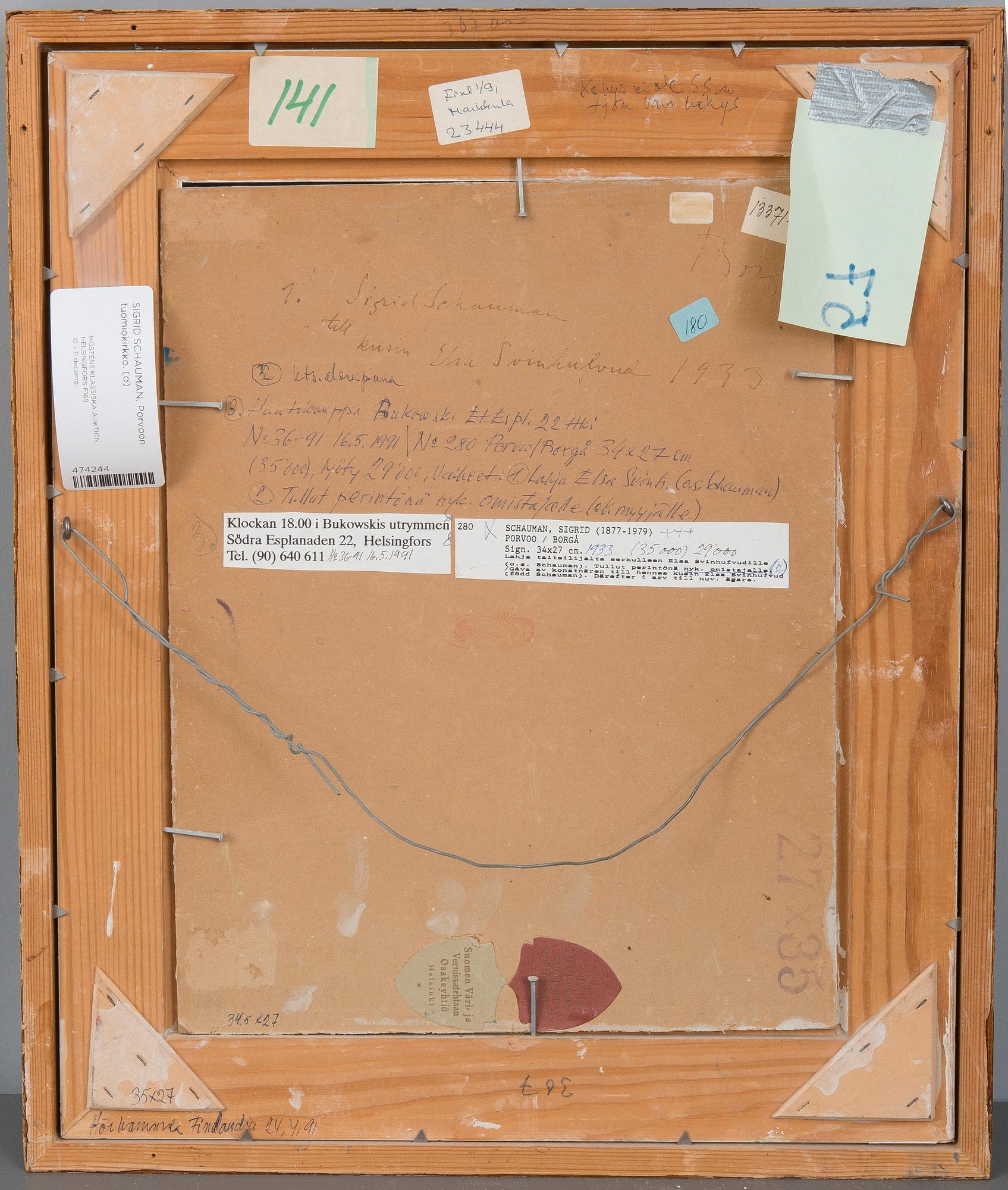 Sigrid Schauman, PORVOO.