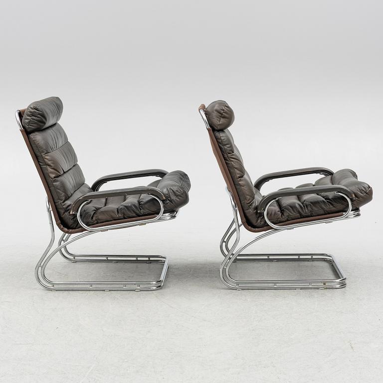 A pair of easy chairs, Thams Kvalitet, 1970s/80s.